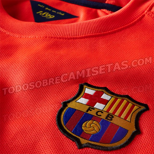 Images of Barcelona's orange away jersey for next season LEAKED